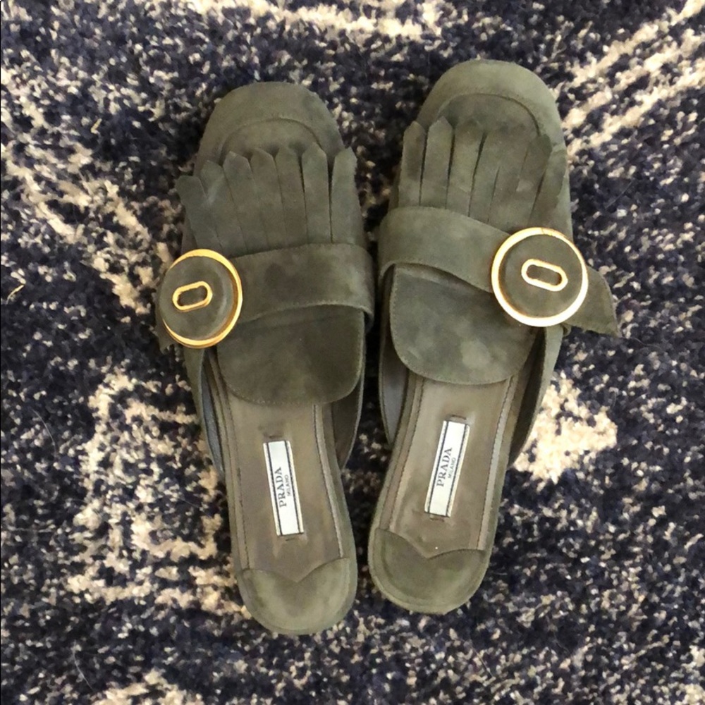 Authentic Prada Mules